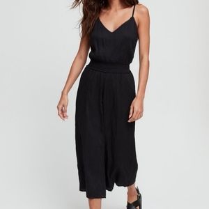 Aritzia Wilfred Black Irene Jumpsuit